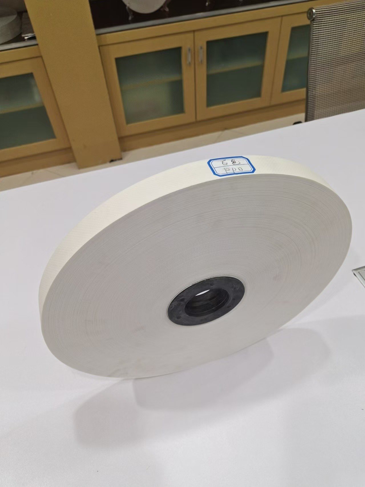White Color PPD Embossed Tape High Tensile Strength For Armored Cables